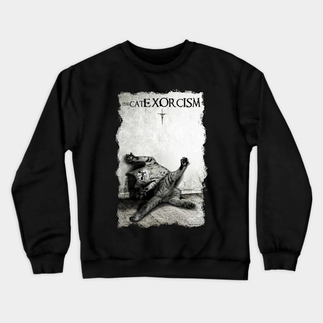 Cat exorcism Crewneck Sweatshirt by darklordpug